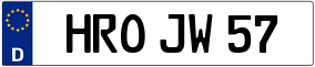 Trailer License Plate